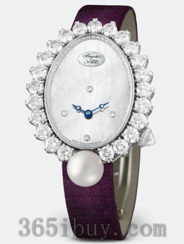 宝玑女表高级珠宝腕表系列丝缎/白色表盘GJ29BB89245D58