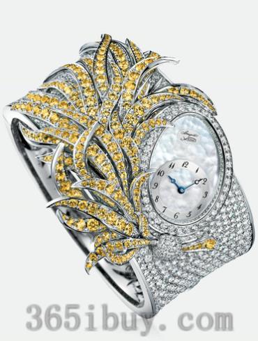 宝玑女表高级珠宝腕表系列白金镶钻/白色表盘GJE15BB20.8924DJ1