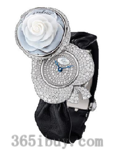 宝玑女表High Jewellery 高级珠宝腕表系列皮革/银白色表盘GJ24BB8548DDC3