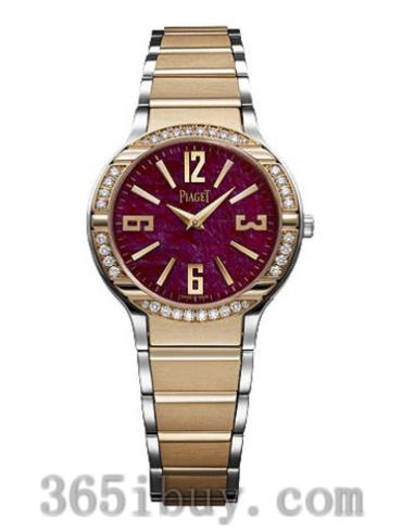 伯爵女表Piaget Polo系列玫瑰金/红色表盘G0A36030