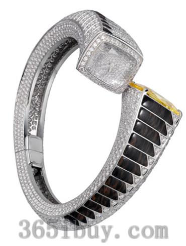 卡地亚女表创意宝石腕表系列白金/白色表盘PI00909