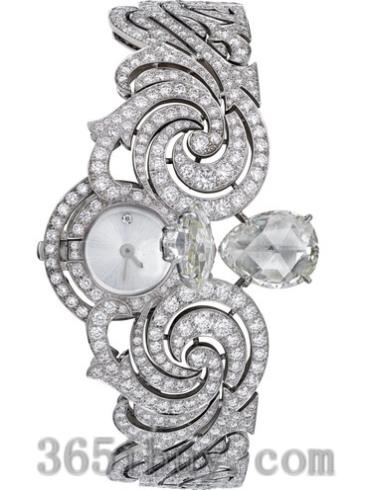 卡地亚女表创意宝石腕表系列白金/白色表盘PI00907
