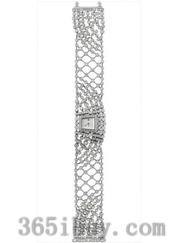 卡地亚女表创意宝石腕表系列白金/白色表盘PI00760