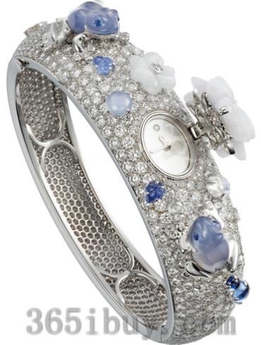 卡地亚女表创意宝石腕表系列白金/白色表盘PI00735