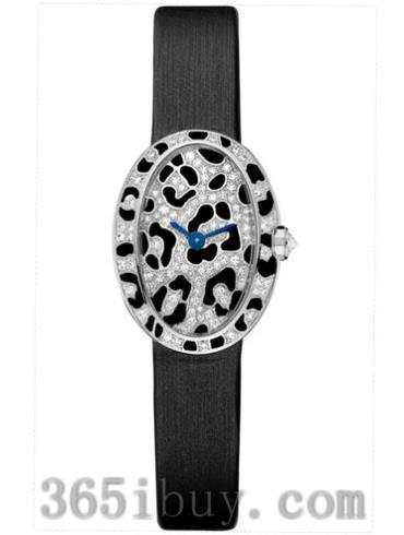 卡地亚女表创意宝石腕表系列白金/白色表盘PI00703