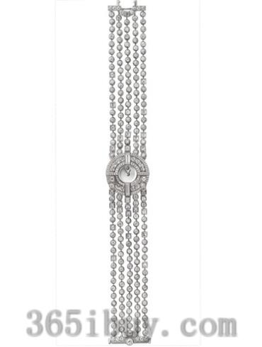 卡地亚女表创意宝石腕表系列白金/白色表盘PI00605