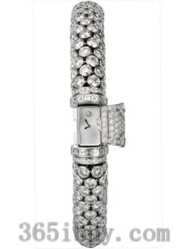 卡地亚女表创意宝石腕表系列白金/白色表盘PI00579
