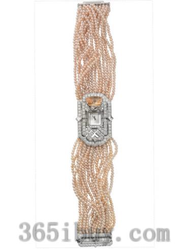 卡地亚女表创意宝石腕表系列白金/白色表盘PI00578