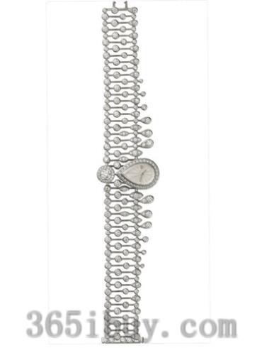 卡地亚女表创意宝石腕表系列白金/白色表盘PI00574