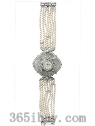 卡地亚女表创意宝石腕表系列白金/白色表盘PI00573