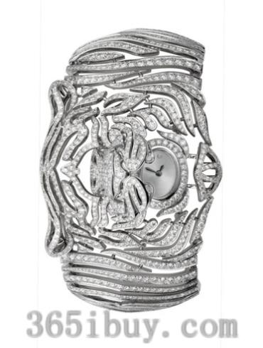 卡地亚女表创意宝石腕表系列白金/白色表盘PI00568