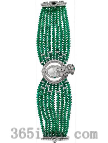 卡地亚女表创意宝石腕表系列白金/白色表盘PI00543