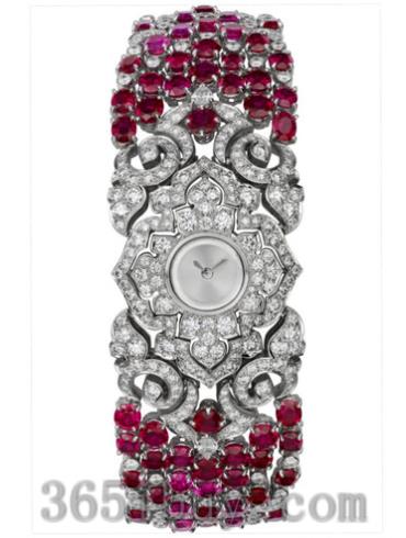 卡地亚女表创意宝石腕表系列白金/白色表盘PI00468