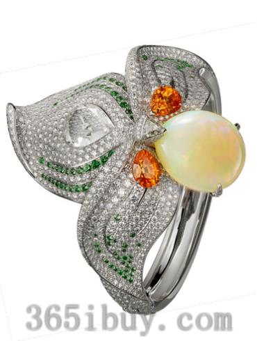 卡地亚女表创意宝石腕表系列白金/银色表盘PI01118