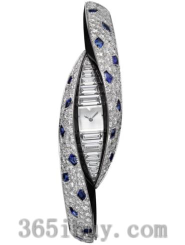 卡地亚女表创意宝石腕表系列白金/白色表盘PI01029