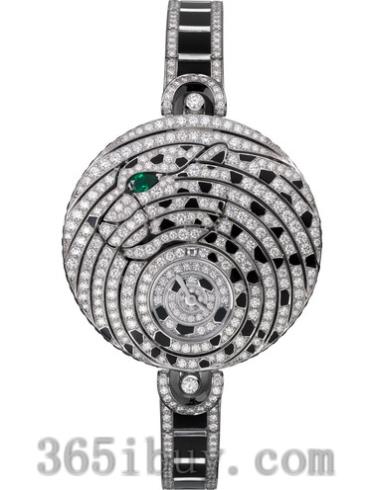 卡地亚女表创意宝石腕表系列白金/白色表盘PI00956