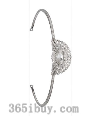 卡地亚女表创意宝石腕表系列白金/镶钻/银白色表盘HPI00666