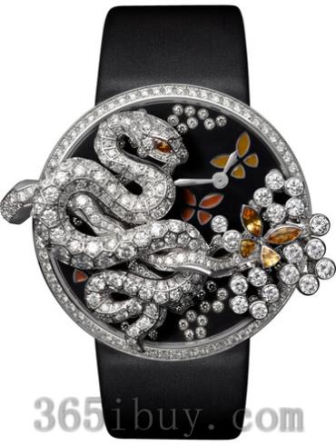 卡地亚男表创意宝石腕表系列牛皮/图案表盘HPI00609