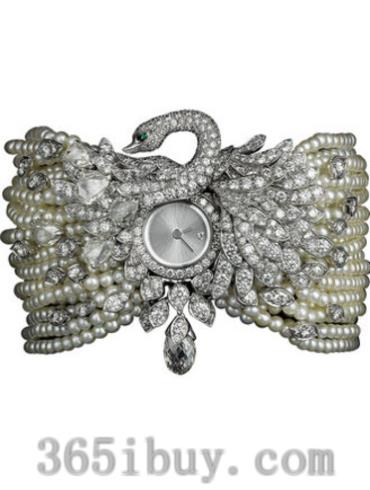 卡地亚女表创意宝石腕表系列白金/银白色表盘HPI00727