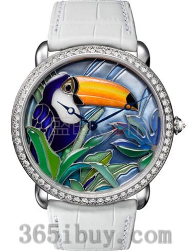 卡地亚女表创意宝石腕表系列鳄鱼皮/图案表盘HPI00701