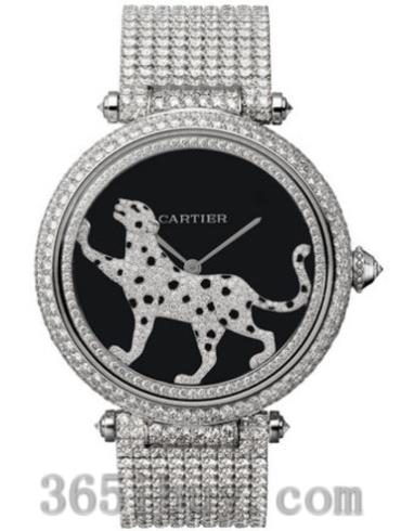 卡地亚女表创意宝石腕表系列白金/图案表盘HPI00690