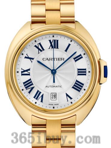 卡地亚男表Clé de Cartier系列18K黄金/银色表盘WGCL0003