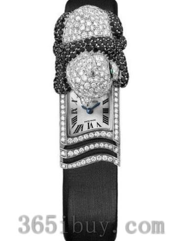 卡地亚女表创意宝石腕表系列绢带/银色表盘HPI00452