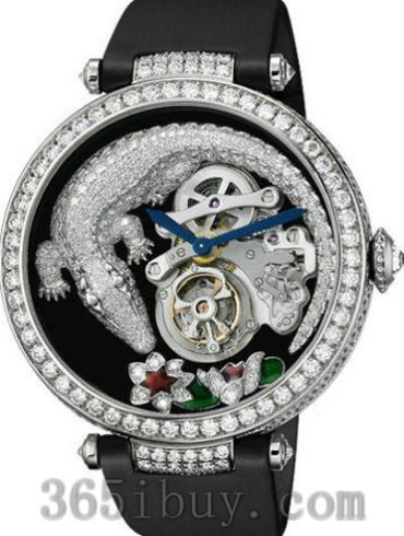 卡地亚女表创意宝石腕表系列绢带/黑色表盘HPI00414