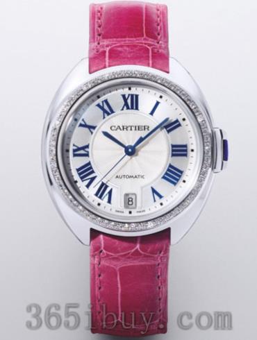 卡地亚女表Clé de Cartier系列鳄鱼皮/白色表盘CLE_DE_CARTIER4