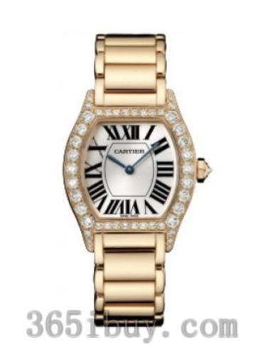 卡地亚女表创意宝石腕表系列玫瑰金/白色表盘WA50703I