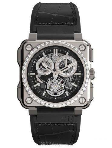 柏莱士男表AVIATION系列/灰色表盘BR_X1_CHRONOGRAPH_TOURBILLON_TITANIUM