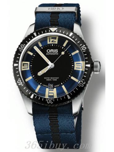 豪利时男表潜水系列NATO合成纤维表带/蓝色表盘01_733_7707_4035-07_5_20_29FC