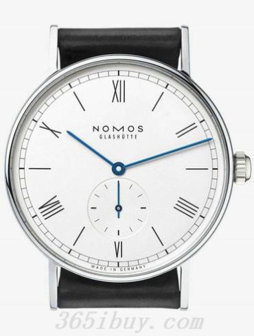 NOMOS男表Ludwig系列黑色霍尔文高级科尔多瓦马皮/白色表盘235