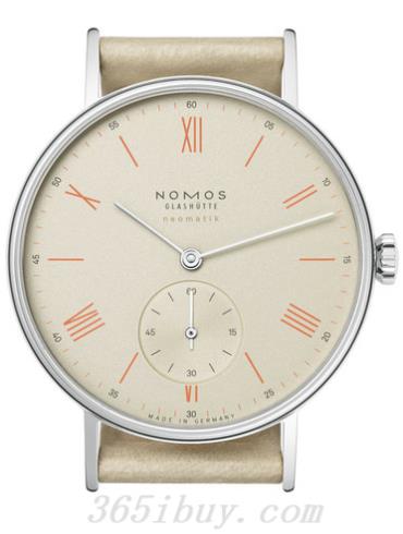 NOMOS男表Ludwig系列牛皮，天然纹理，包边处理/米色表盘283