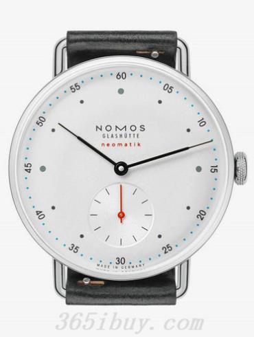 NOMOS男表Metro系列皮革/白色表盘1104