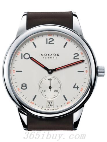 NOMOS男表Club系列马皮/白色表盘773