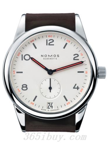 NOMOS男表Club系列马皮/白色表盘733