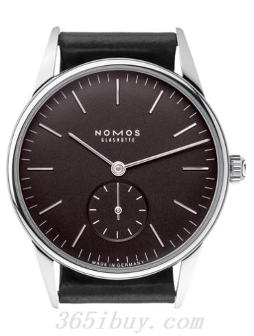 NOMOS男表Orion系列黑色霍尔文高级科尔多瓦马皮/黑色表盘307