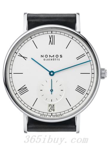 NOMOS男表Ludwig系列黑色霍尔文高级科尔多瓦马皮/白色表盘271