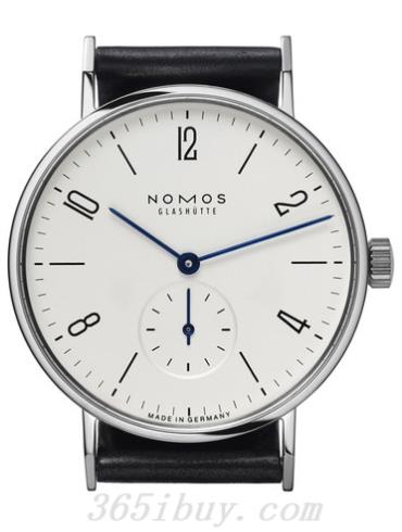 NOMOS男表Tangente系列黑色霍尔文高级科尔多瓦马皮/白色表盘101