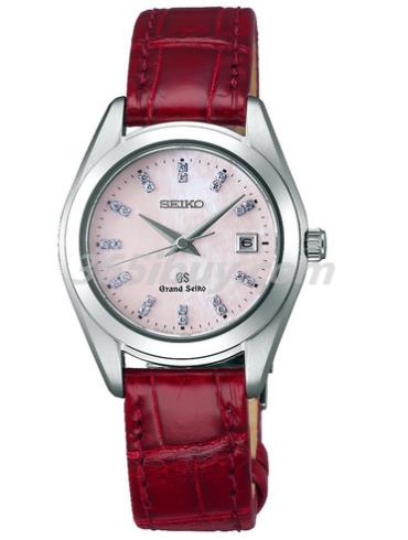 精工女表Grand Seiko系列鳄鱼皮/粉红色表盘STGF095