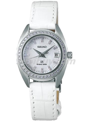 精工女表Grand Seiko系列鳄鱼皮/灰色表盘STGF091