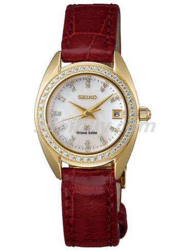 精工女表Grand Seiko系列鳄鱼皮/白色表盘STGF100