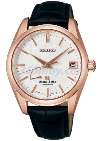 精工男表Grand Seiko系列鳄鱼皮/白色表盘SBGA092