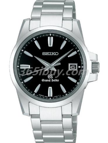 精工男表Grand Seiko系列精钢/黑色表盘SBGX055