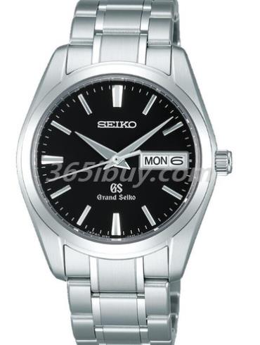 精工男表Grand Seiko系列精钢/黑色表盘SBGT037