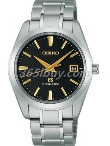 精工男表Grand Seiko系列精钢/黑色表盘SBGX069