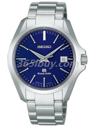 精工男表Grand Seiko系列精钢/蓝色表盘SBGX087