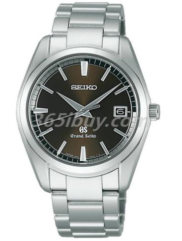 精工男表Grand Seiko系列精钢/棕色表盘SBGX073