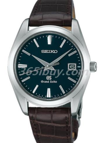 精工男表Grand Seiko系列鳄鱼皮/深绿色表盘SBGX097